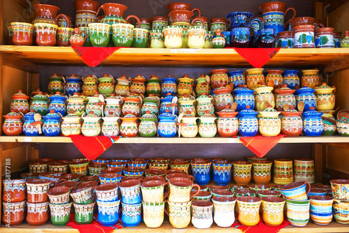 Traditional Bulgarian ceramic tableware © lucky_marinka