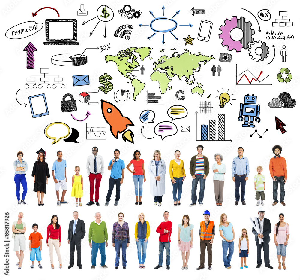 Global Community Start Up Launch Teamwork Online Concept Global Community Start Up Launch Teamwork Online Concept