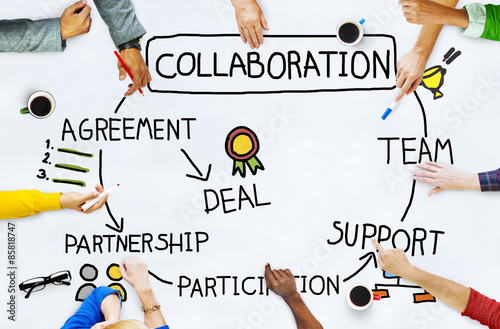 Collaboration Corporate Support Partnership Connection Concept