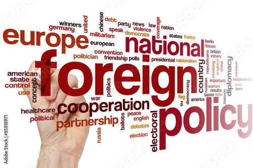 Foreign policy word cloud photo