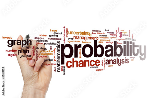 фотографія Probability word cloud