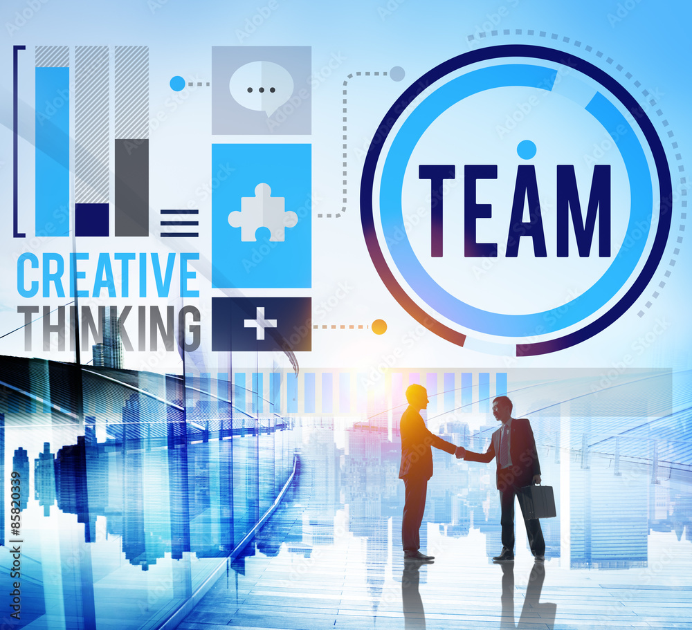 Obraz premium Team Corporate Teamwork Collaboration Assistance Concept