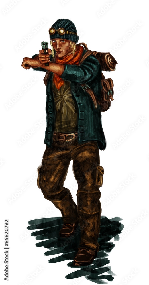 young guy with gun young guy with gun