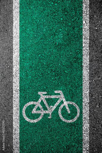 Bike lane asphalt texture