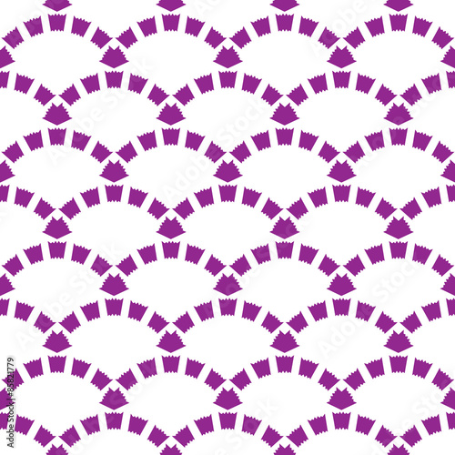 Vector Abstract Scalop Seamless Pattern