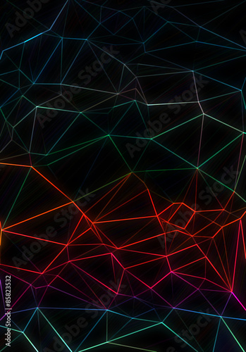 Neon Polygon Background
