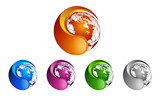 3d, global, world, earth, splash, connect, communication, sphere, logo, vector