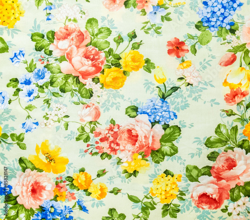 Retro Lace Floral Seamless Pattern Fabric Background Vintage Style