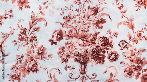 Retro Lace Floral Seamless Pattern Fabric Background Vintage Style