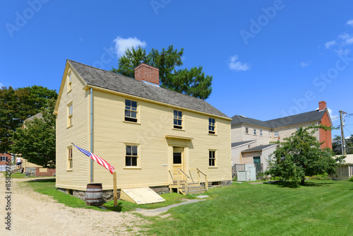 Jackson House was built in 1790 at Strawbery Banke Museum in Portsmouth, New Hampshire photo