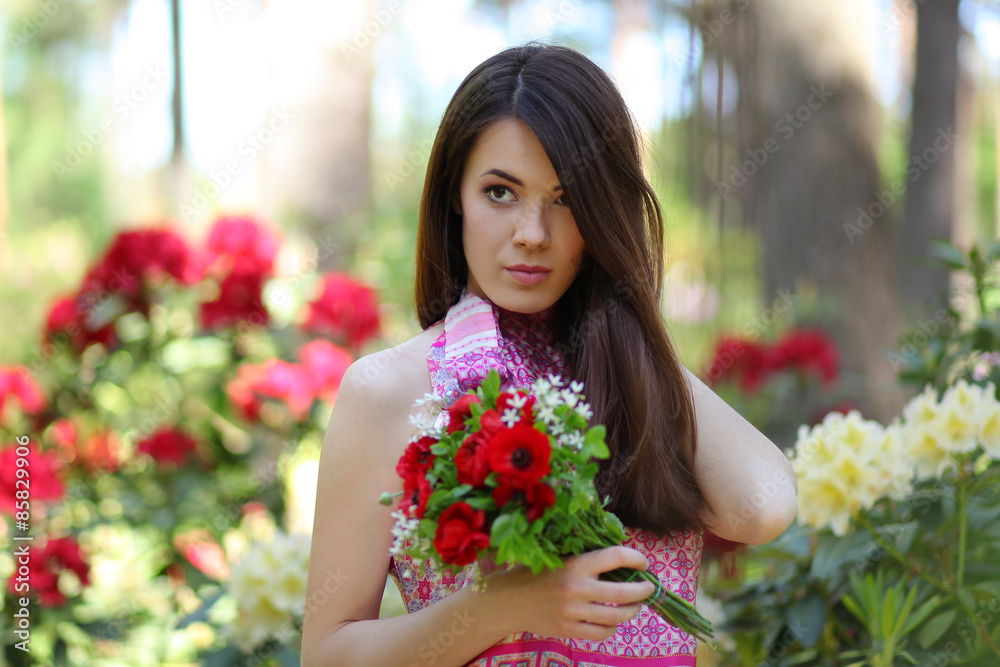 floral portrait