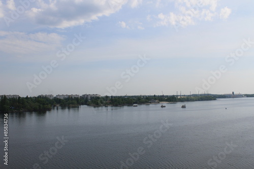 Dnieper river in Ukraine