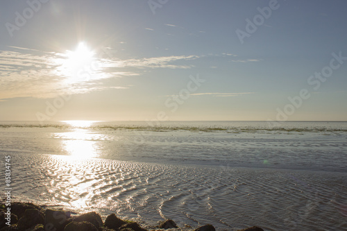 Sonnenuntergang am Wattenmeer