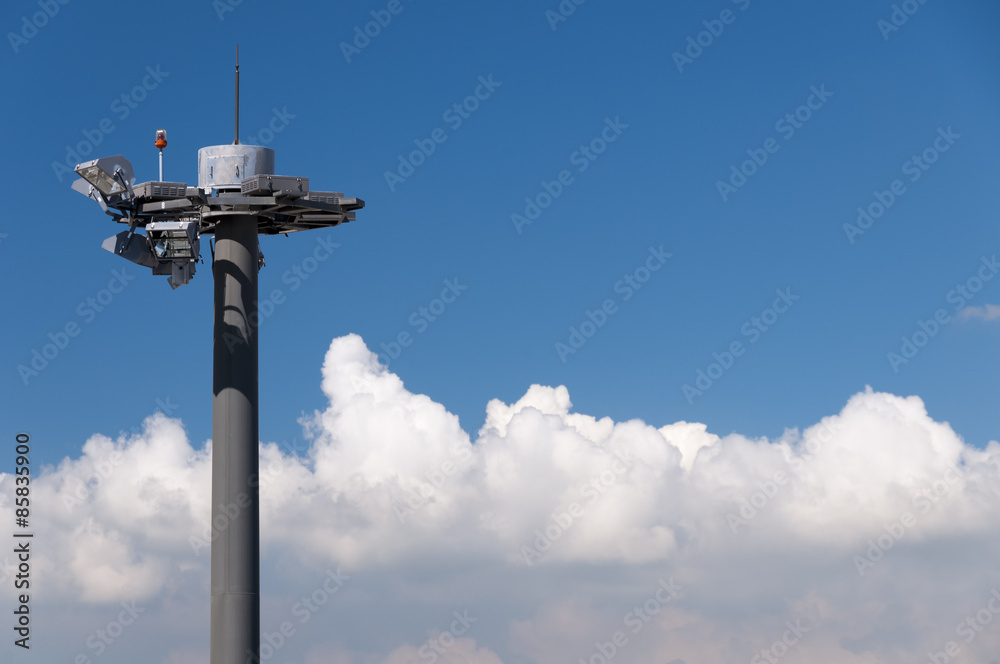 Telecommunication tower at the airport