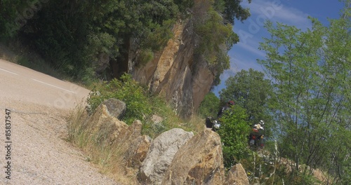 4K, Bikers on Corsica, D81 Road to Porto photo