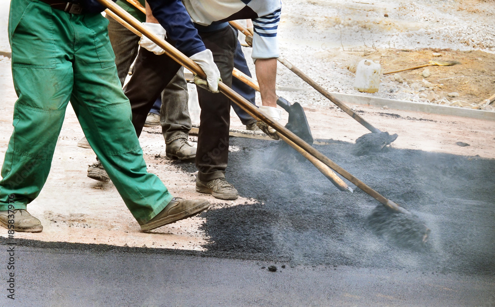 Asphalt laying Asphalt laying