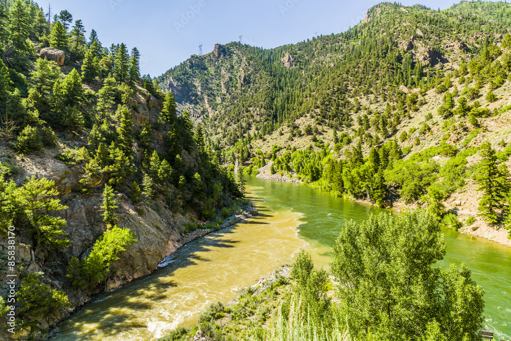 Morrow Point Dam is the second of three dams making up the Wayne N