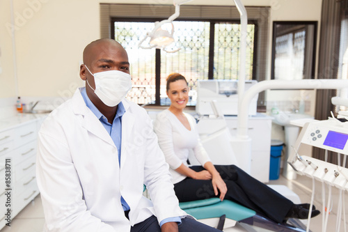 african american dentist and patient