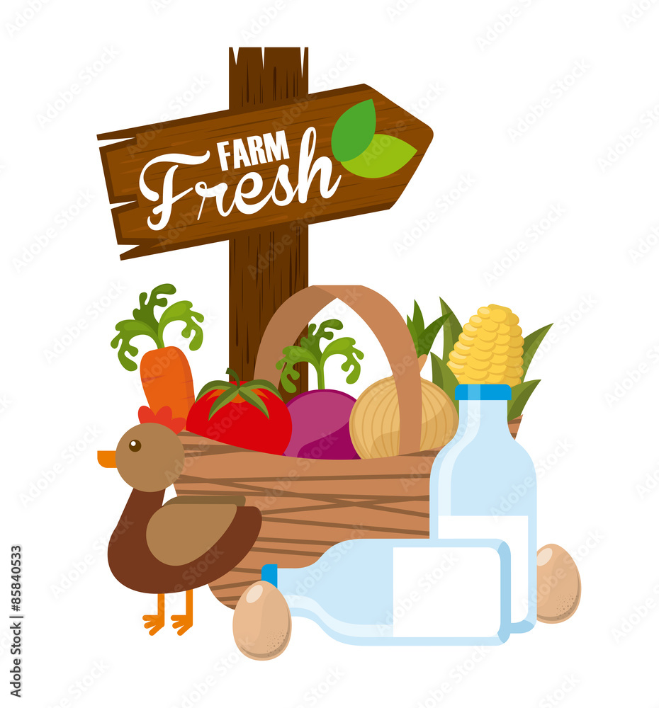 Fototapeta premium farm fresh 