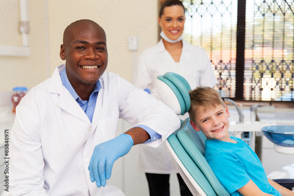 little boy with medical team dental clinic little boy with medical team dental clinic