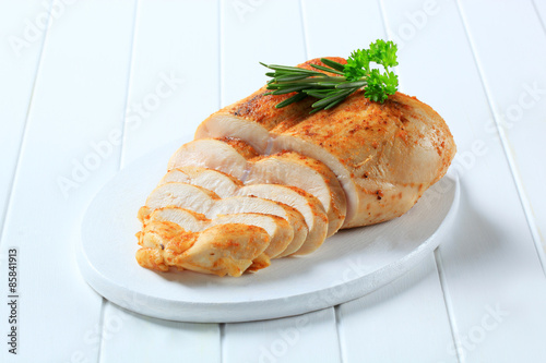 Spicy chicken breast photo