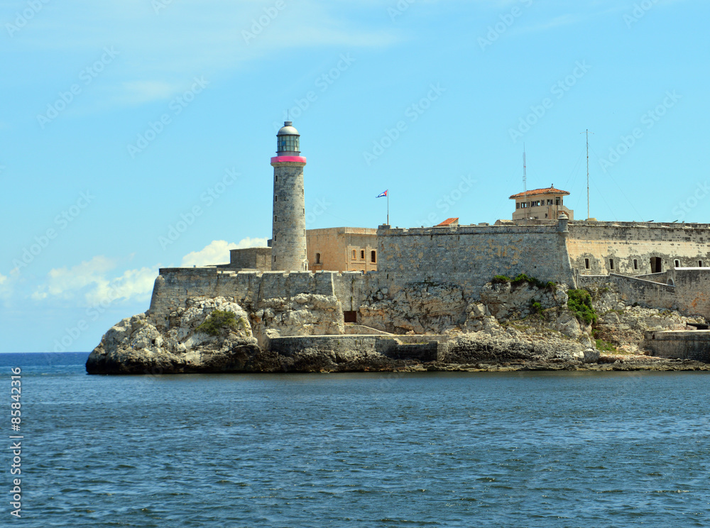 Havana, Cuba: Castillo De Los Tres Reyes Del Morro