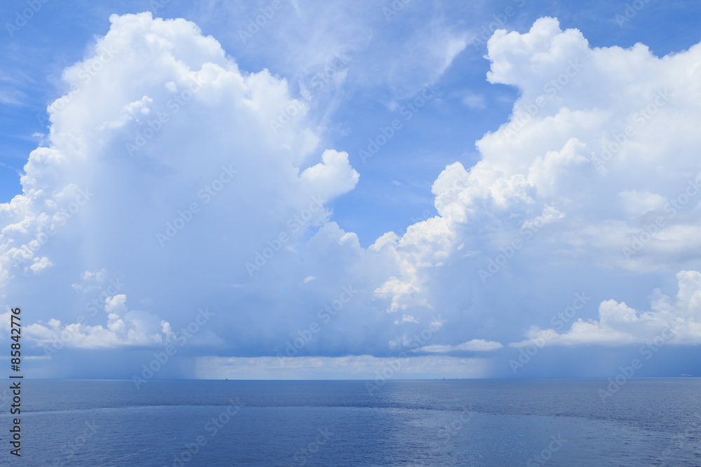 Beautiful Sea, Clouds and Blue Sky Beautiful Sea, Clouds and Blue Sky