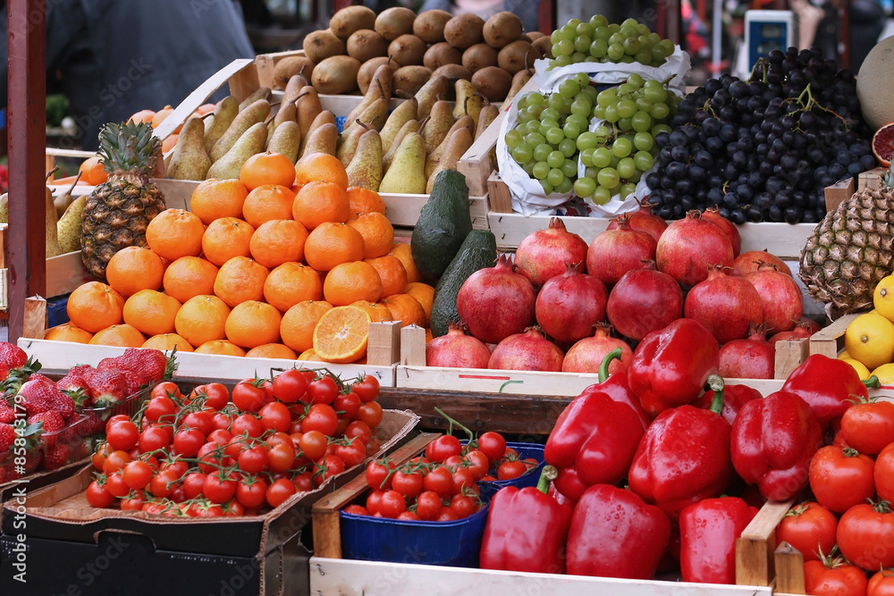 Fresh market stall Fresh market stall