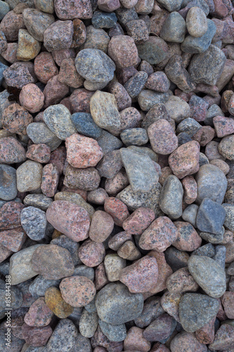 The heap of granite rubble