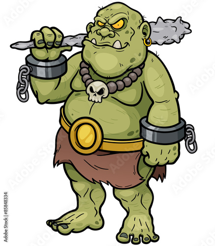 Vector illustration of Cartoon Ogre