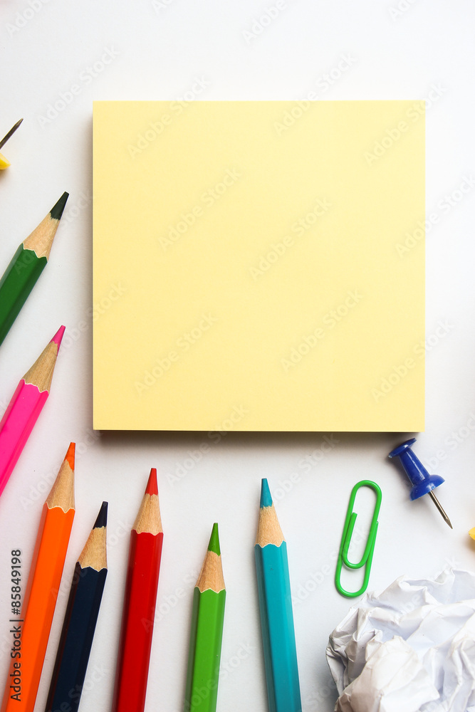 School supplies background School supplies background