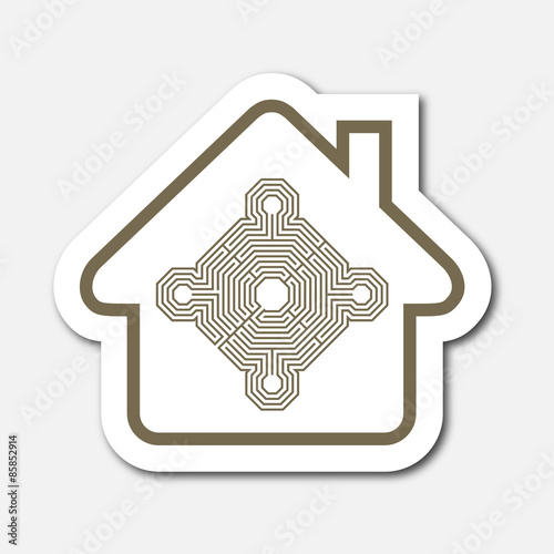 Logo maison et monument historique.
