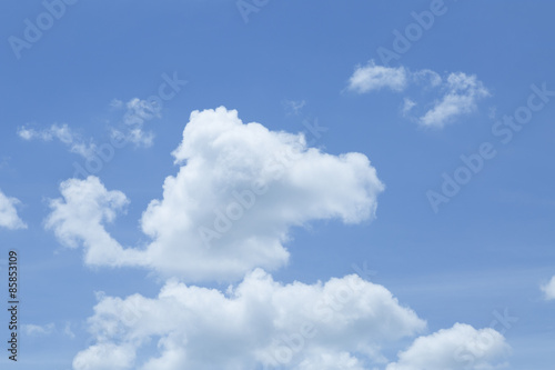 Lovely White clouds and blue sky background