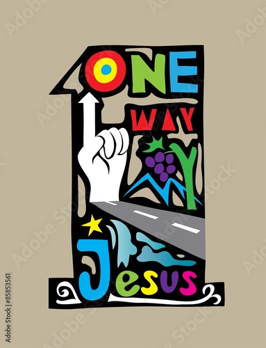 One Way, art vector design