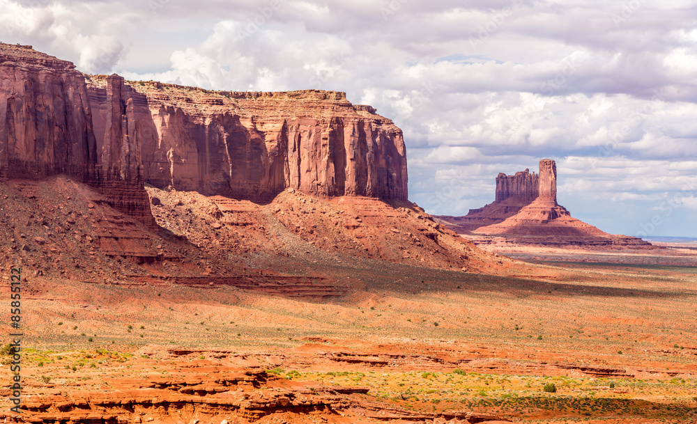 Rock formations in Monument Valley