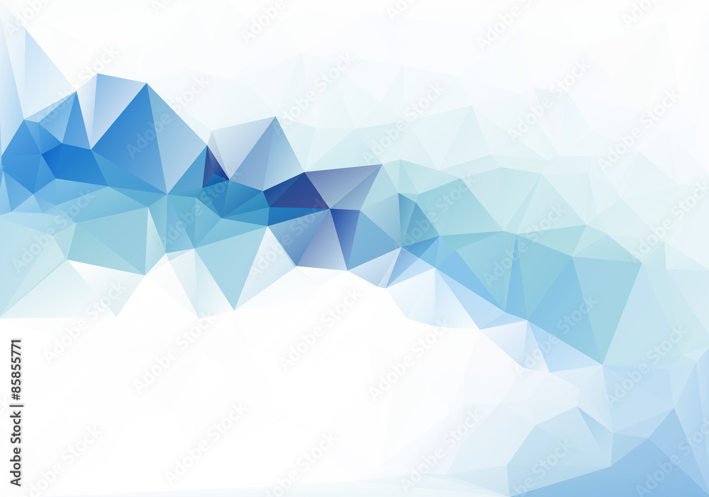 Blue Light Polygonal Mosaic Background, Vector illustration,  Creative  Business Design Templates