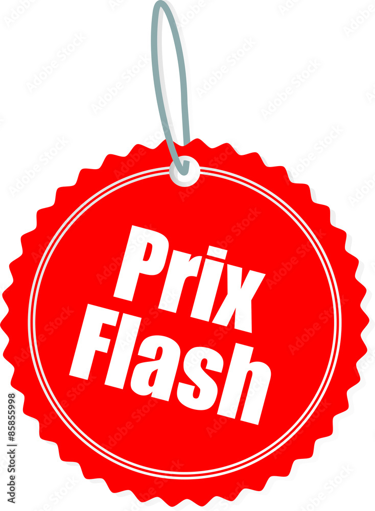 Vecteur Stock étiquette prix flash 26062015 | Adobe Stock