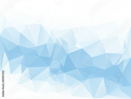 Blue White  Polygonal Mosaic Background, Vector illustration,  Creative  Business Design Templates © sumaetho