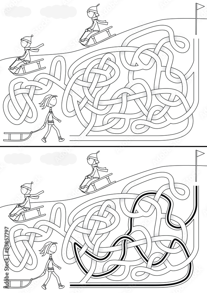 Winter maze Winter maze