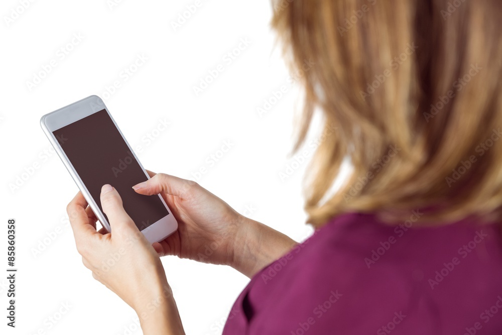 Woman sending text message 