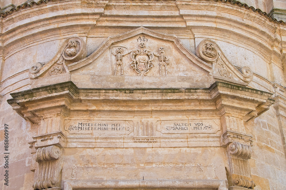 Purgatory church. Matera. Basilicata. Italy.