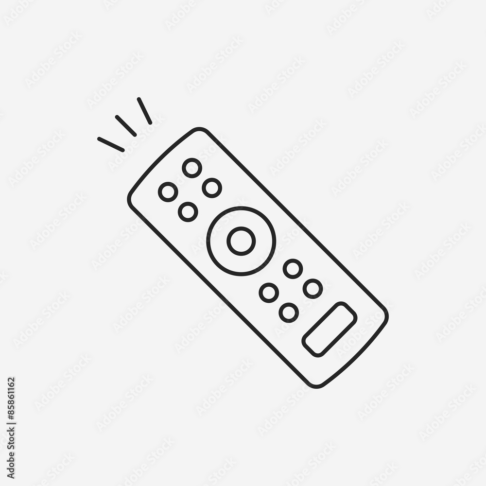 tv control line icon