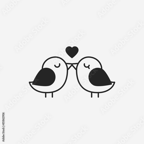 lover birds icon
