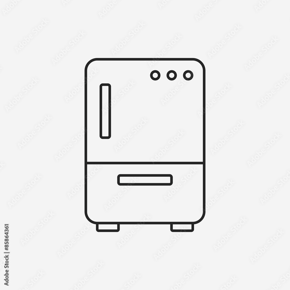 refrigerator line icon refrigerator line icon