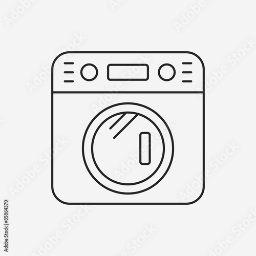 washing machine line icon