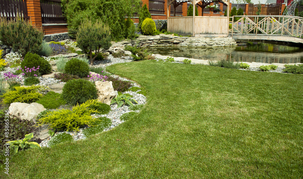 Garden Arbor StockFoto Adobe Stock