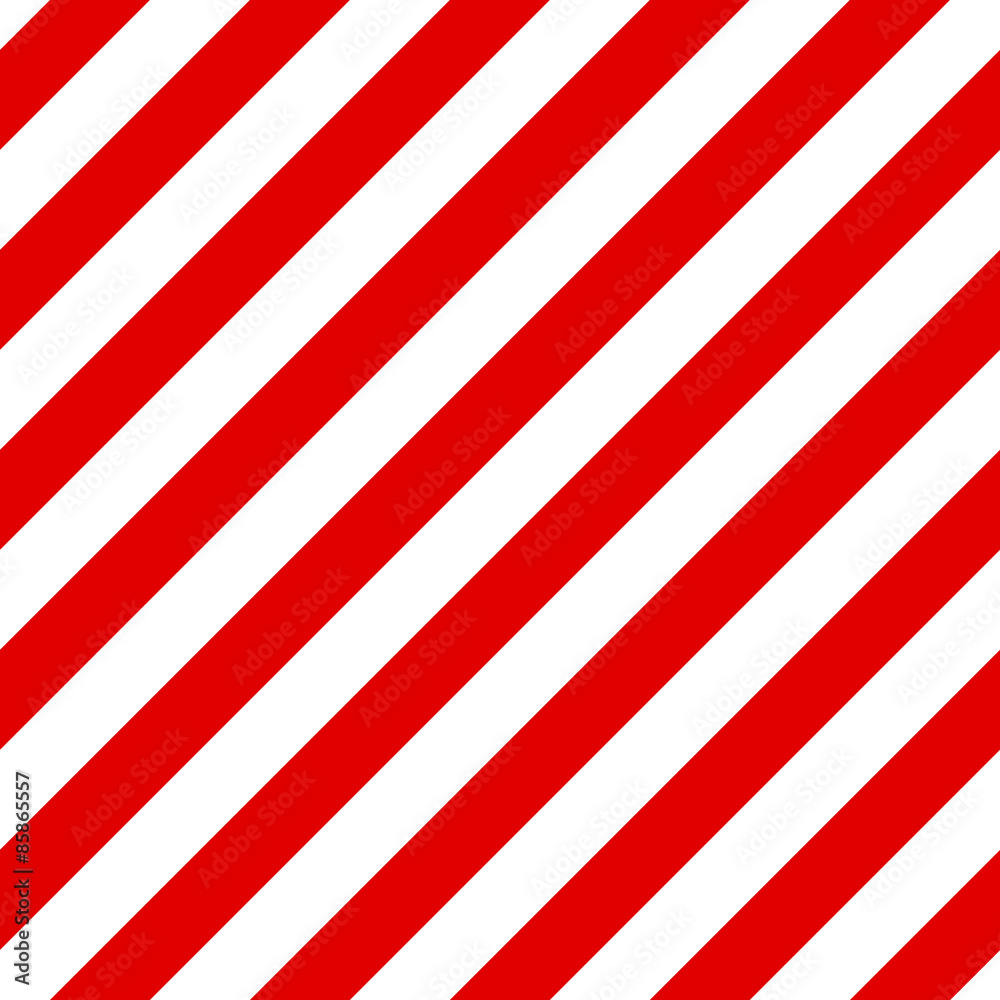Abstract Seamless diagonal striped pattern with red and white st - obrazy, fototapety, plakaty 