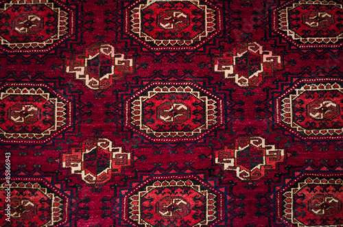 The pattern the central part Afghan of the wool carpet

