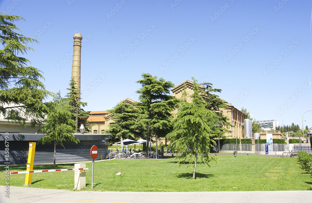 Obraz premium Jardines del museo del agua en Cornellá, de Llobregat, Barcelona