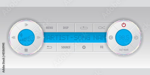 Card mp3 player dashboard